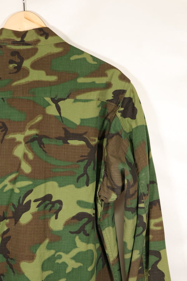 1969 Contract M-R Ripstop ERDL Camouflage Jungle Fatigue Jacket in good used condition