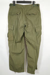 Real 1969 4th Model Jungle Fatigue SMALL-SHORT Pants Used