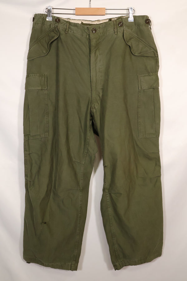 1952 Contract US Army M-1951 Field Pants Cold Weather Pants Used