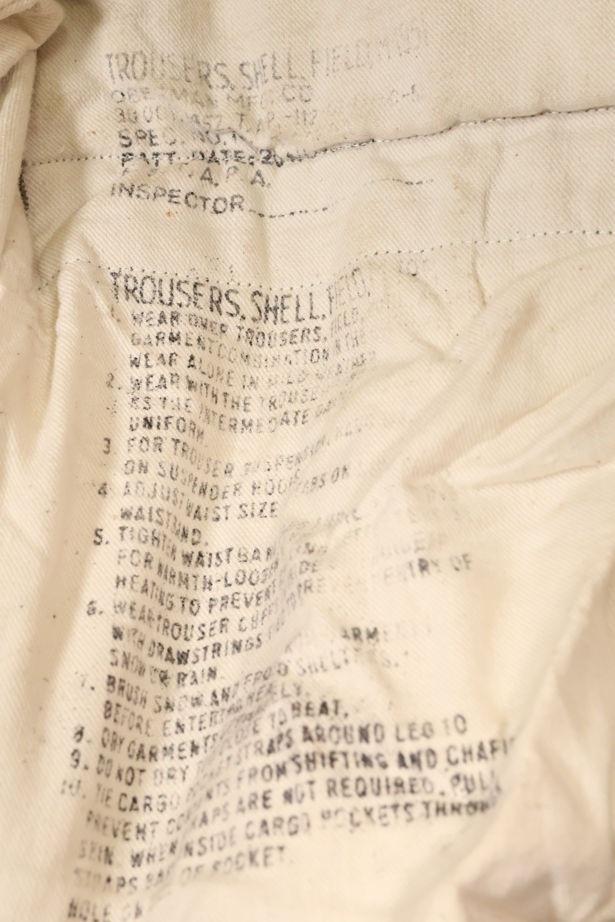 1952 Contract US Army M-1951 Field Pants Cold Weather Pants Used