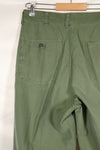 1960's lot, estimated 34 degrees USMC P-56 utility pants, used.
