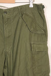 1960s-70s, estimated M-R U.S. Army M65 cotton field pants, used.