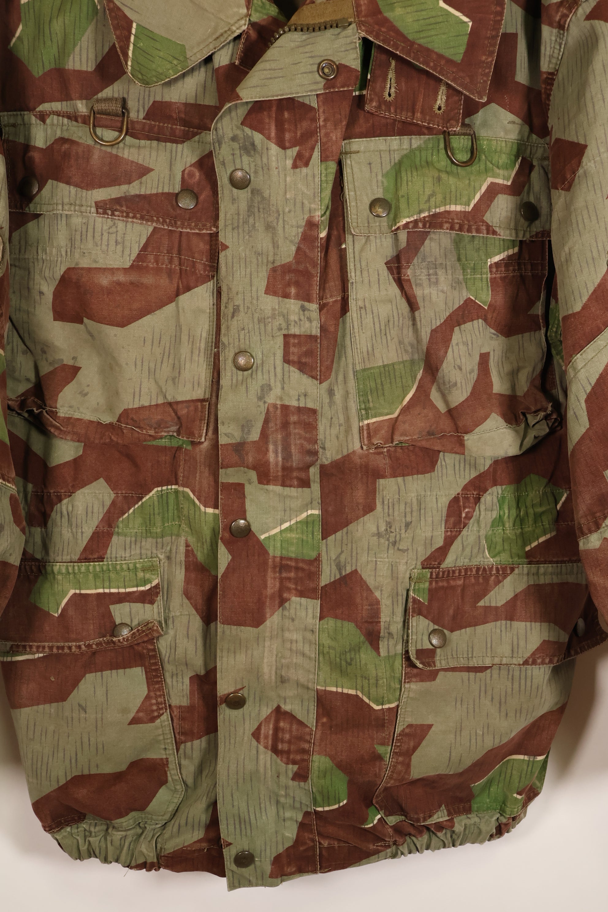 1950s, West Germany, Bundeswehr, Airborne Forces, Sprinter Camouflage, Airborne Jacket, Used