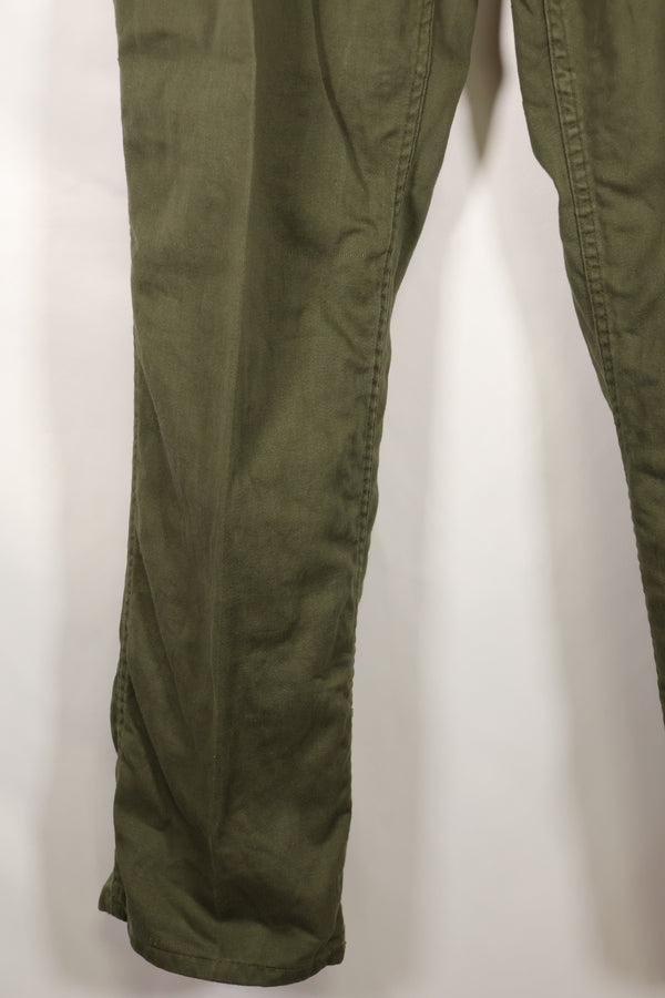 Late 1960s-70s lot, presumed PX item, 36 x 32 OG-107 utility pants, baker pants, used.