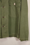 Real 1950s U.S. Army cotton utility shirt, used.