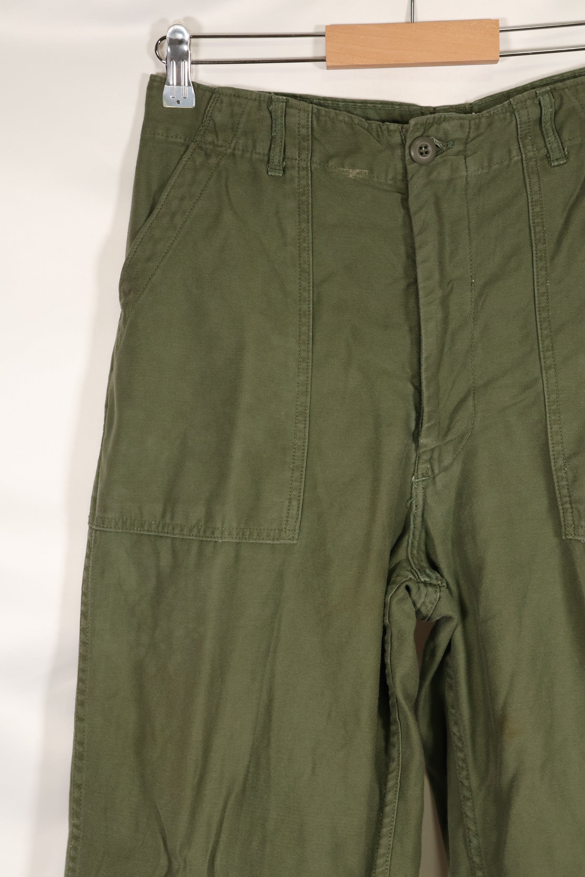 1968 Contract 32x 31 US Army OG-107 Utility Pants Baker Pants Used