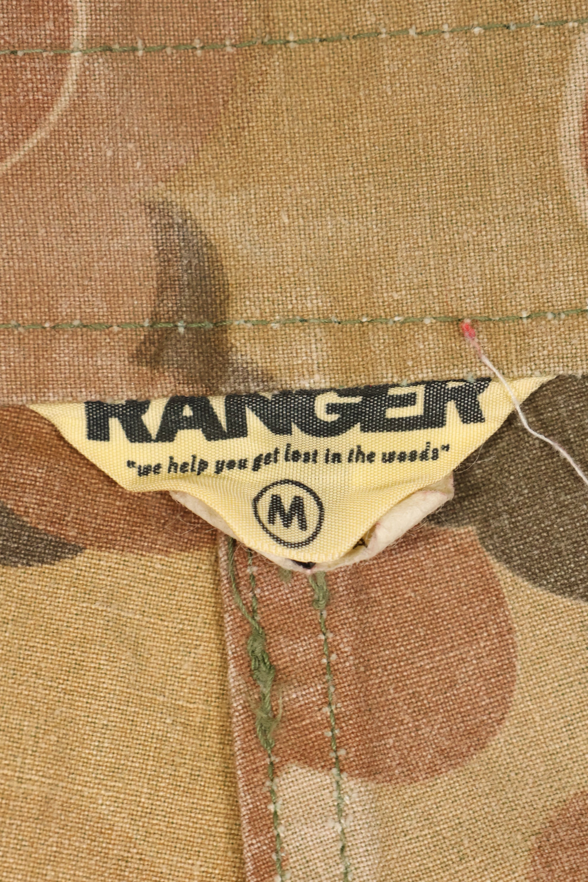 推定1970~80年代　アメリカアパレル製　実物ミッチェル迷彩　シェルターハーフ生地　ハンティングパンツ　中古品
