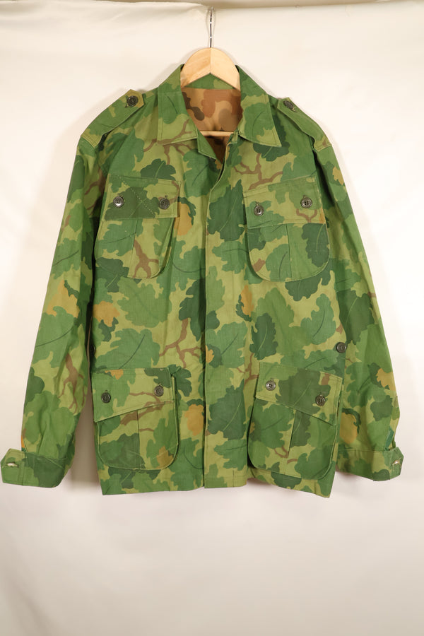 Authentic Fabric, Post-War Production, Authentic Mitchell Camouflage, Made from Shelter Half Fabric, 1st Model Jungle Fatigue Jacket, Used