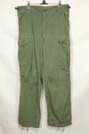 Estimated 1967 Contract 3rd Model Non Ripstop Jungle Fatigue Pants M-R Used