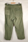 1961 contract, estimated size 36 OG-107 utility pants, baker pants, used.