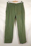 1950s-60s estimated 34 USMC P-56 utility pants, used with fading.