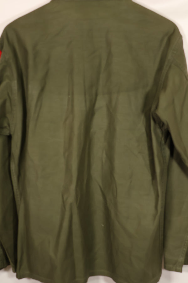 Real 1963 U.S. Army OG-107 Utility Shirt with patch, used.