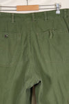 1950s-60s estimated 34 USMC P-56 utility pants, used with fading.