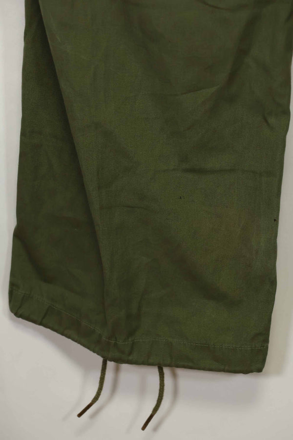 Estimated 1967 Contract 3rd Model Non Ripstop Jungle Fatigue Pants M-R Good Condition Used