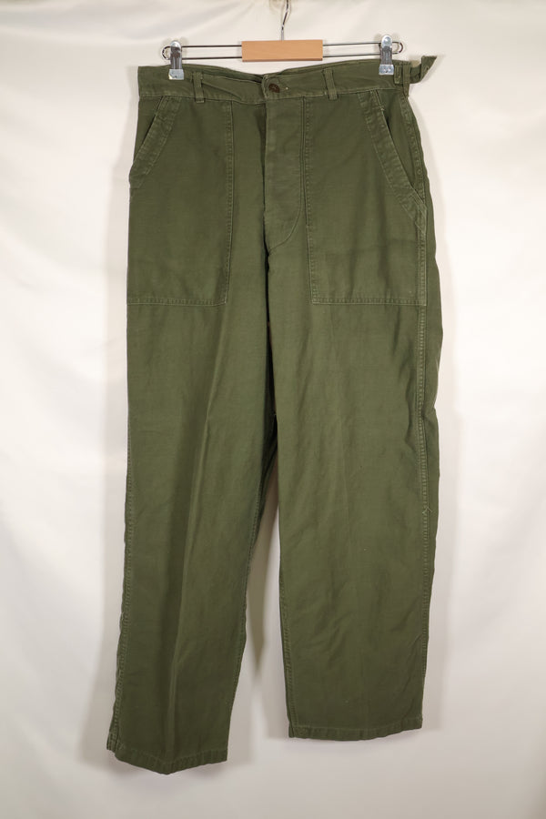 Early 1960s, estimated 34 OG-107 utility pants, baker pants, used.