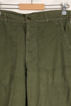 Early 1960s, estimated 34 OG-107 utility pants, baker pants, used.