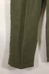 Early 1960s, estimated 34 OG-107 utility pants, baker pants, used.
