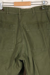 Early 1960s, estimated 34 OG-107 utility pants, baker pants, used.