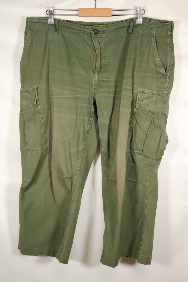 1969 Contract X-L-R 4th Model Jungle Fatigue Pants, used, largest size, rare.