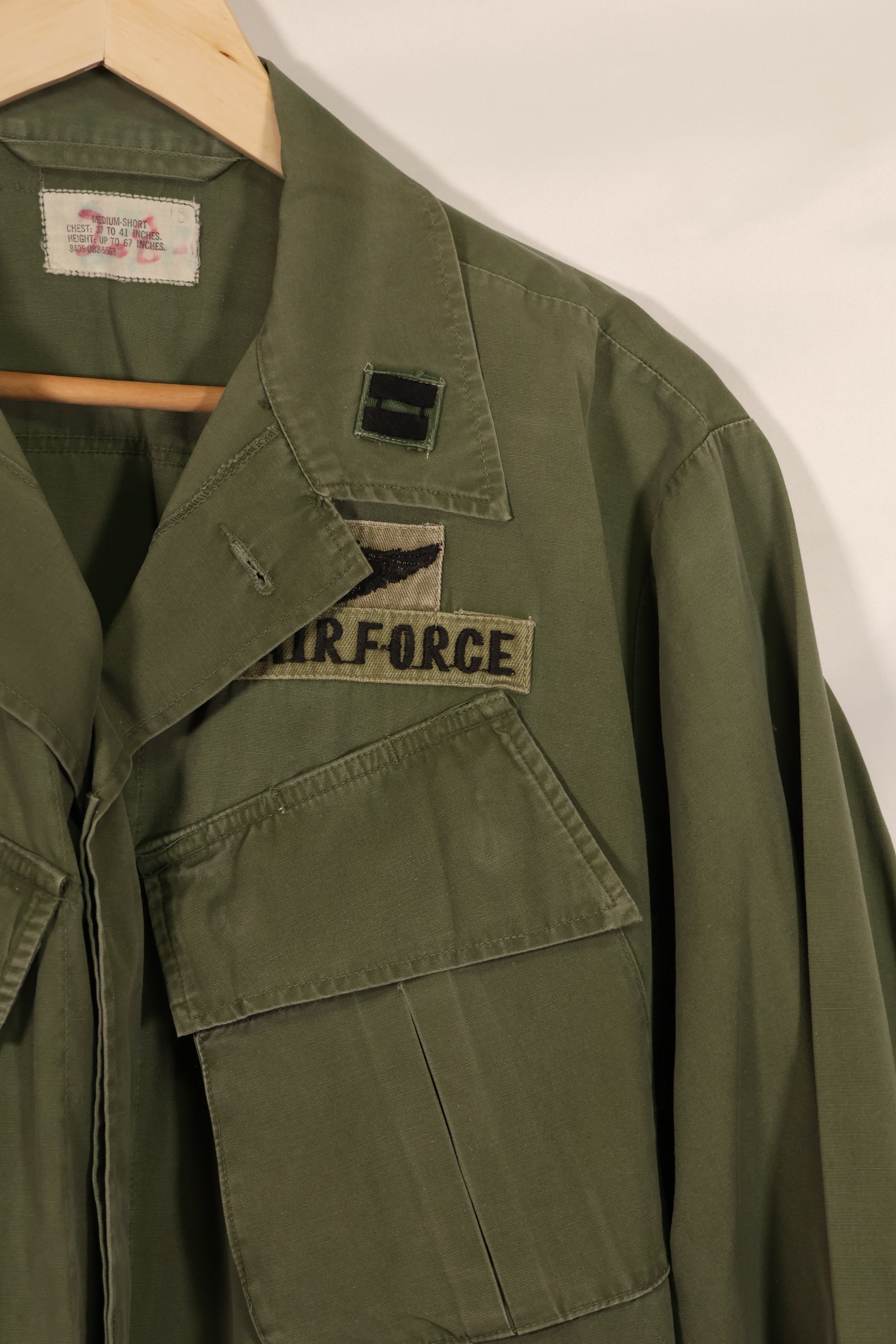 Real 1966-67 3rd Model Jungle Fatigue Jacket M-S USAF First Attached Used