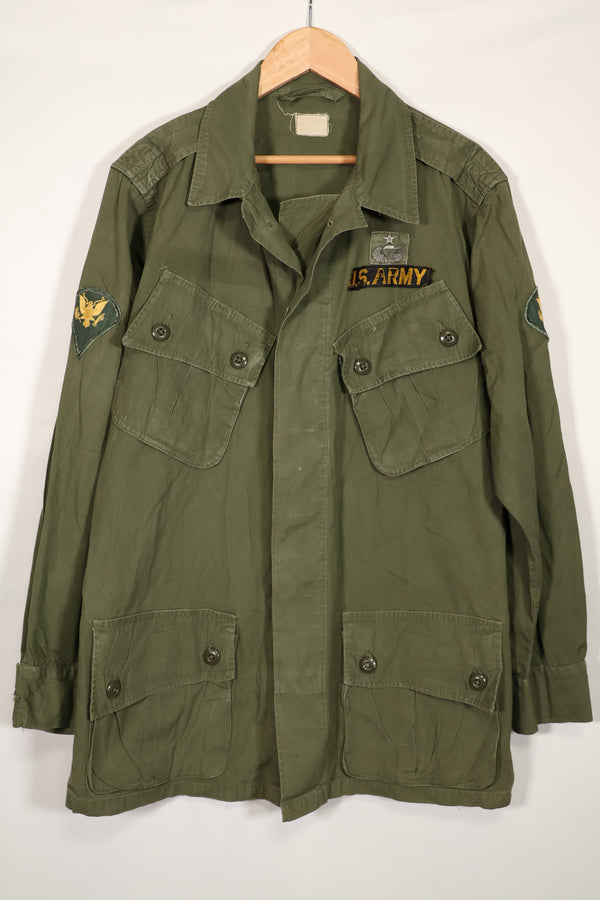 Real 1st Model Jungle Fatigue Jacket with patch, used.