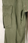 1969 Contract L-S 4th Model Jungle Fatigue Pants, used with fading.