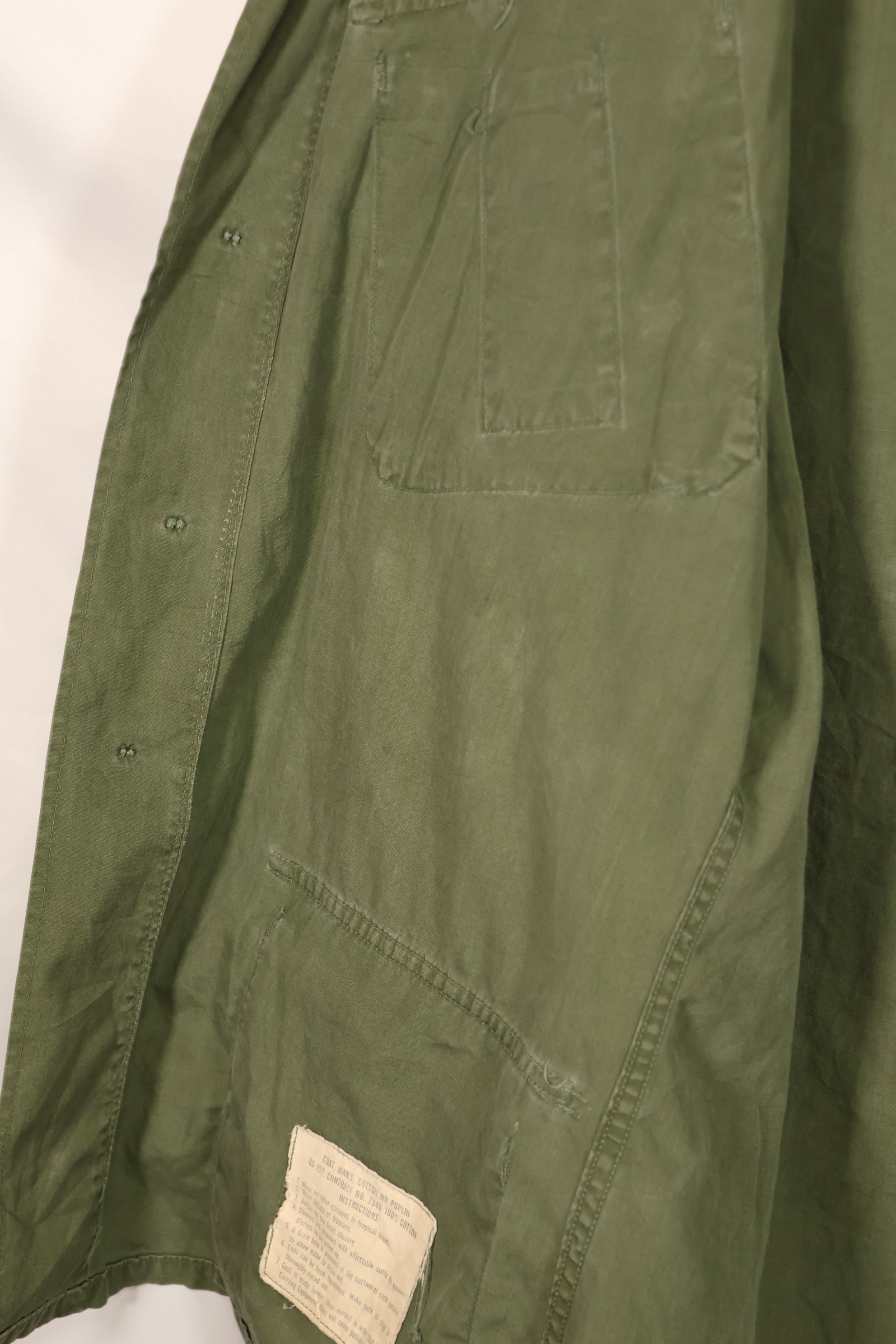 Real Lot circa 1966-1967 3rd Model Jungle Fatigue Jacket M-R Used