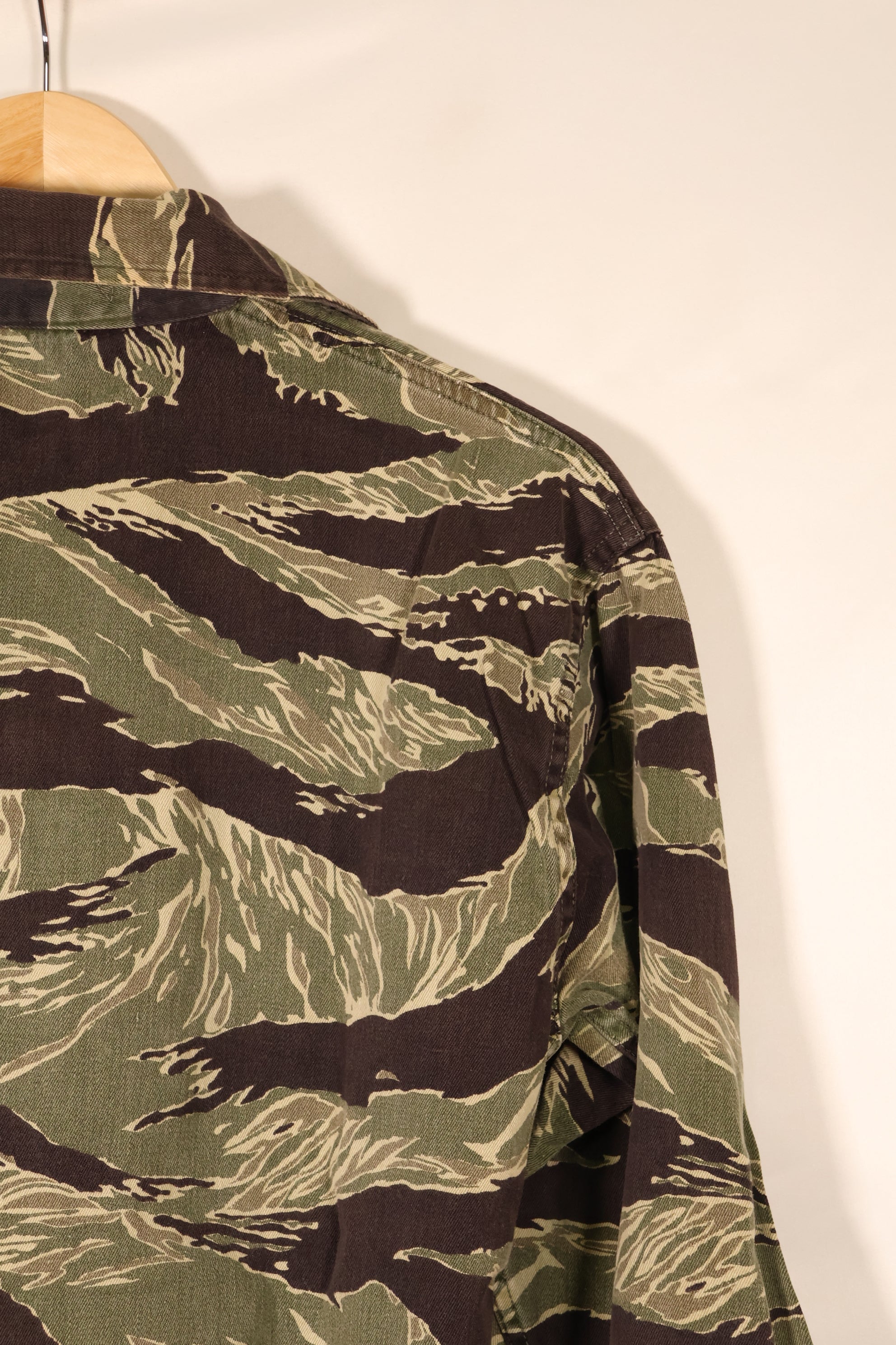 Circa 1965–65 | Okinawa Tiger Pattern | JWD | Tiger Stripe | Asian Cut | Shirt | Used