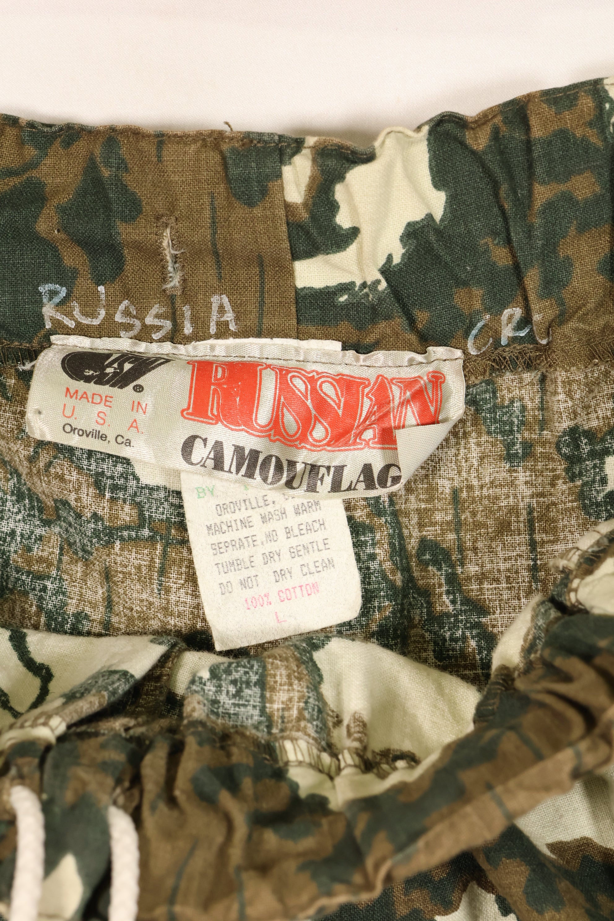 Movie Costume Rambo 3 Spetsnaz Unit Russian Camouflage Pants Costume Company Released Used