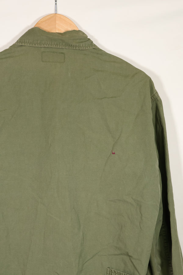 Real 1963 1st Model Jungle Fatigue Jacket, patch marks, faded.