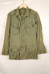 1963 Contract, estimated SMALL 1st Model Jungle Fatigue Jacket, used, stains, scratches.
