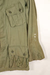 1963 Contract, estimated SMALL 1st Model Jungle Fatigue Jacket, used, stains, scratches.