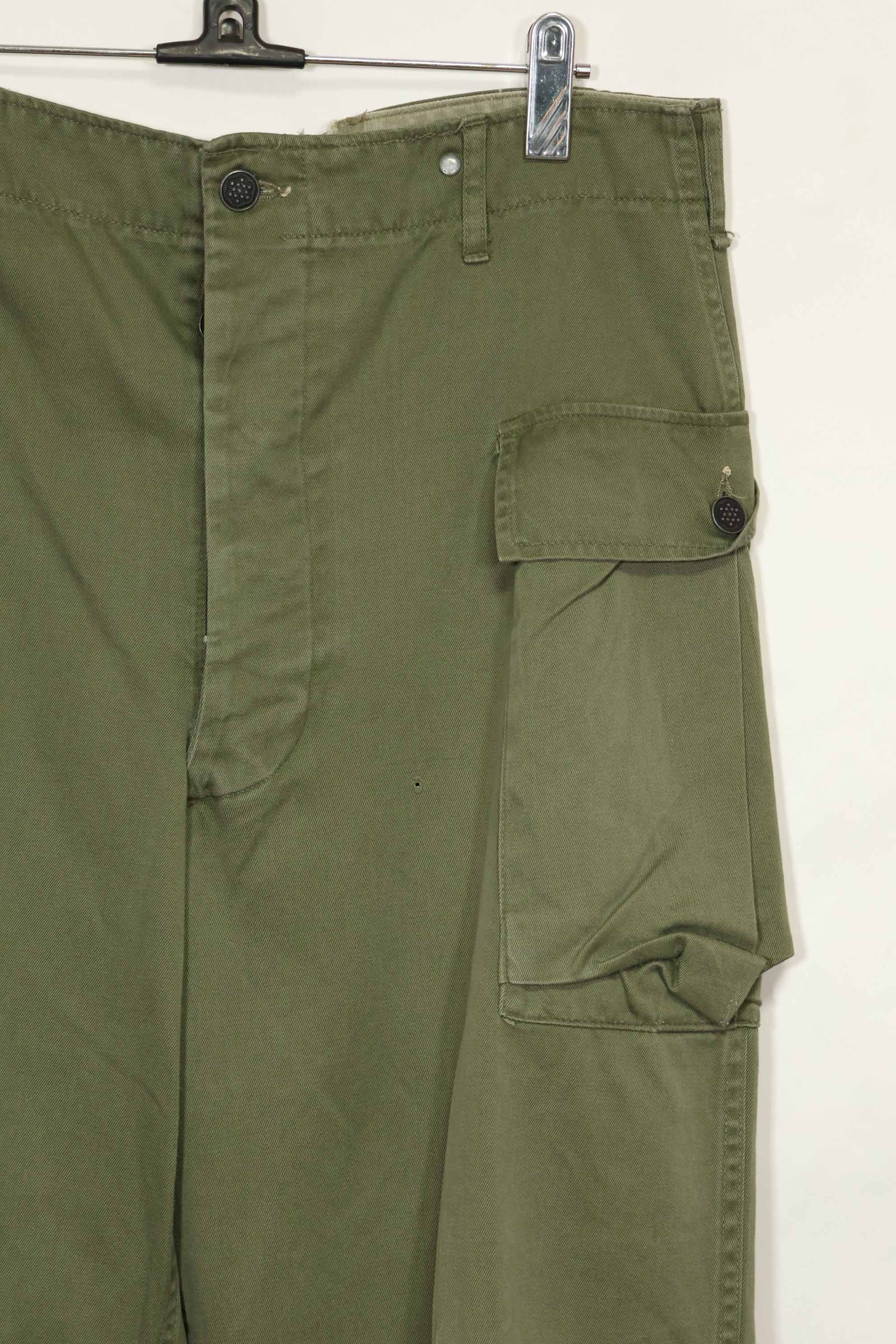 1950's U.S. Army Cotton Utility Pants, used, same model as the Great War.