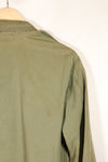 1963 Contract, estimated SMALL 1st Model Jungle Fatigue Jacket, used, stains, scratches.