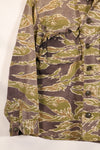 Real Late War Pattern Tiger Stripe Shirt, heavy weight fabric, faded, used.