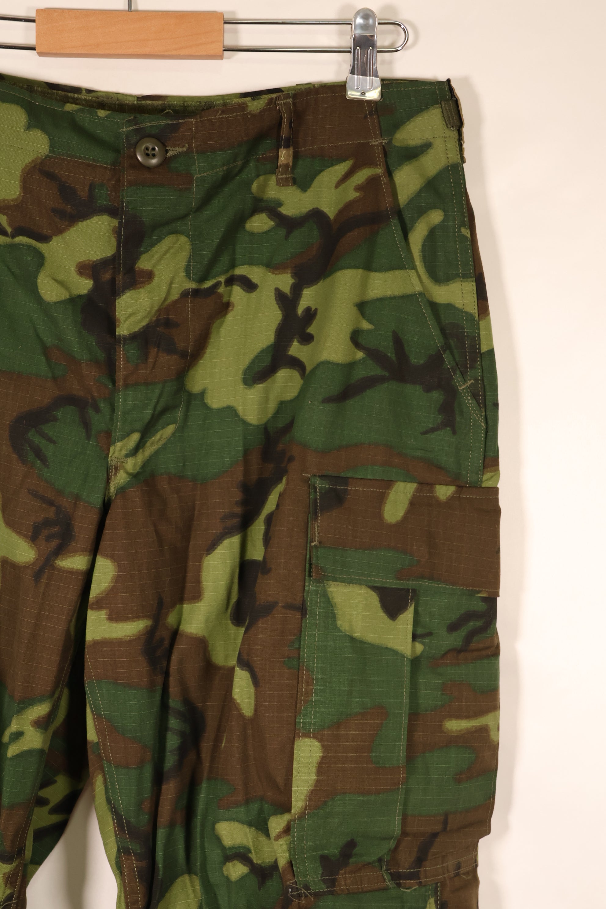 1970 Contract, M-S, Deadstock, ERDL Green Leaf Camo Fatigue Pants, Rare Size