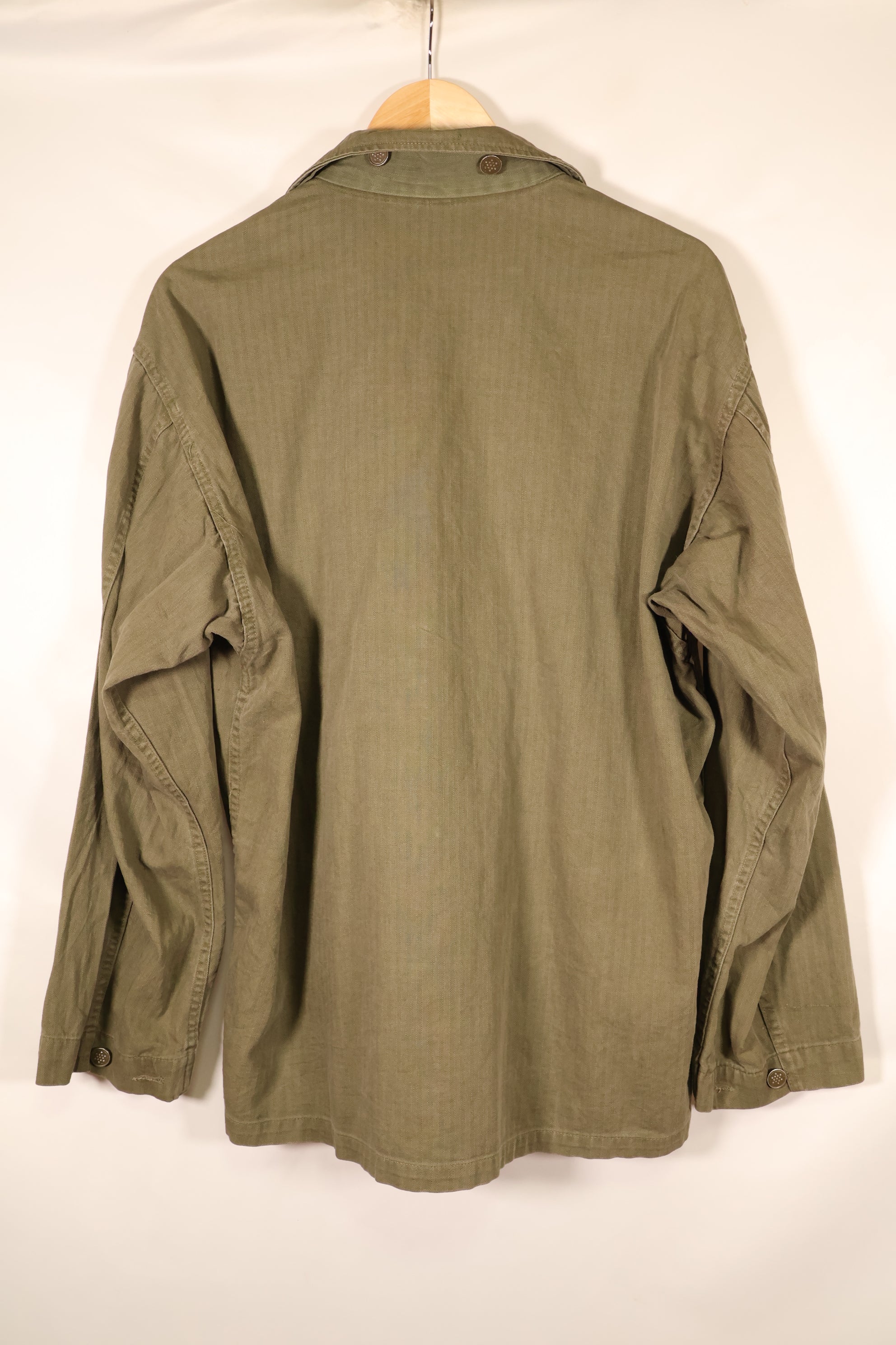 Early 1940s, Size 42R, U.S. Army M43 HBT Utility Jacket, Faded, Used