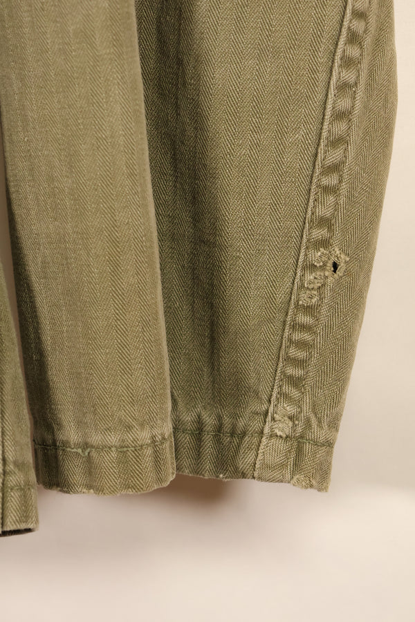 Late 1940s–1950s, U.S. Army, M-47 HBT Utility Shirt with Patches, Used