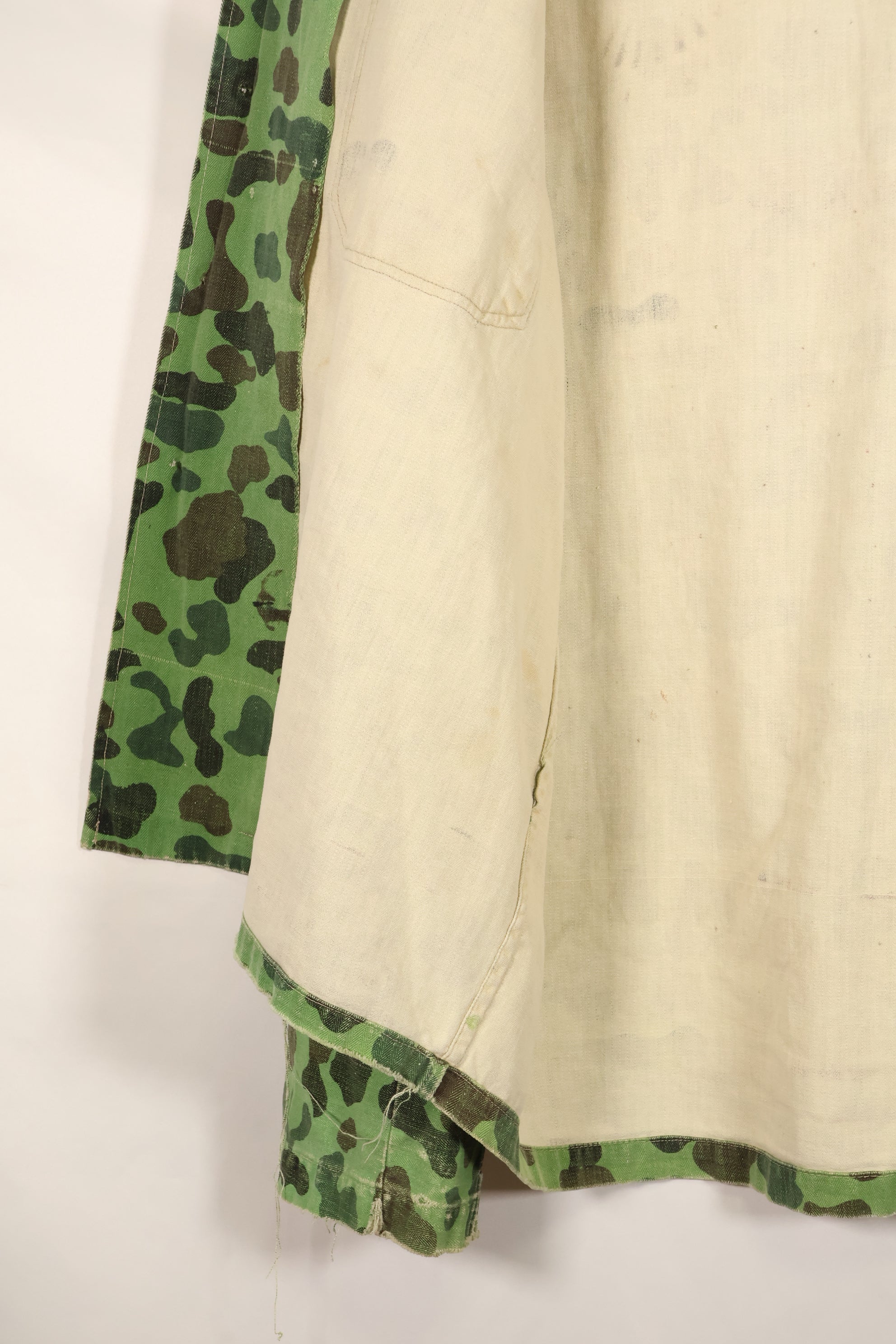 Late 1960s-early 1970s U.S. Navy advisor shirt, frogskin camouflage, locally sourced, used.