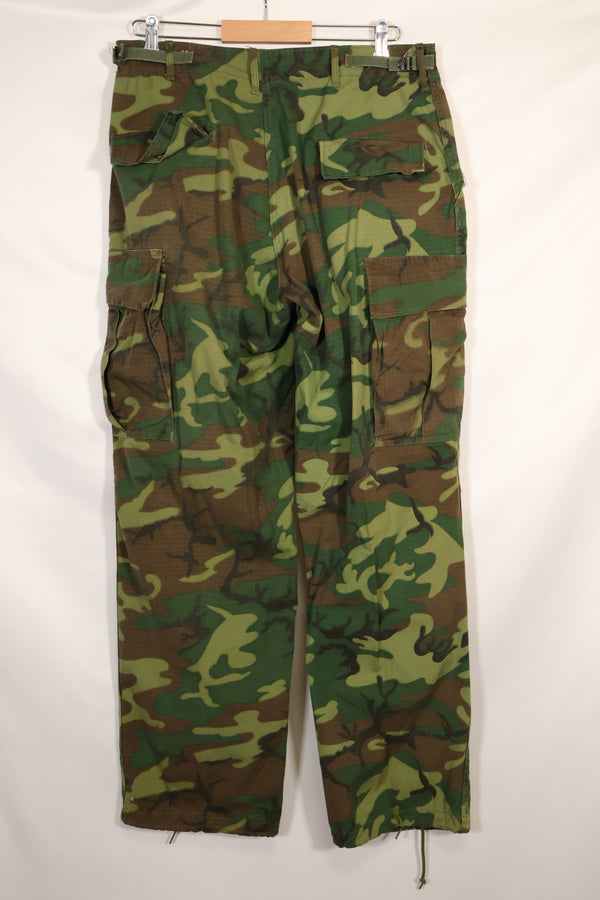 1969 Contract M-L Ripstop Fabric ERDL Leaf Camouflage Pants Used