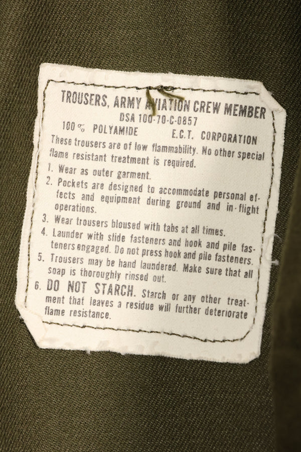 1970 Contract X-L-L NOMEX Pants Pilot, almost never used.