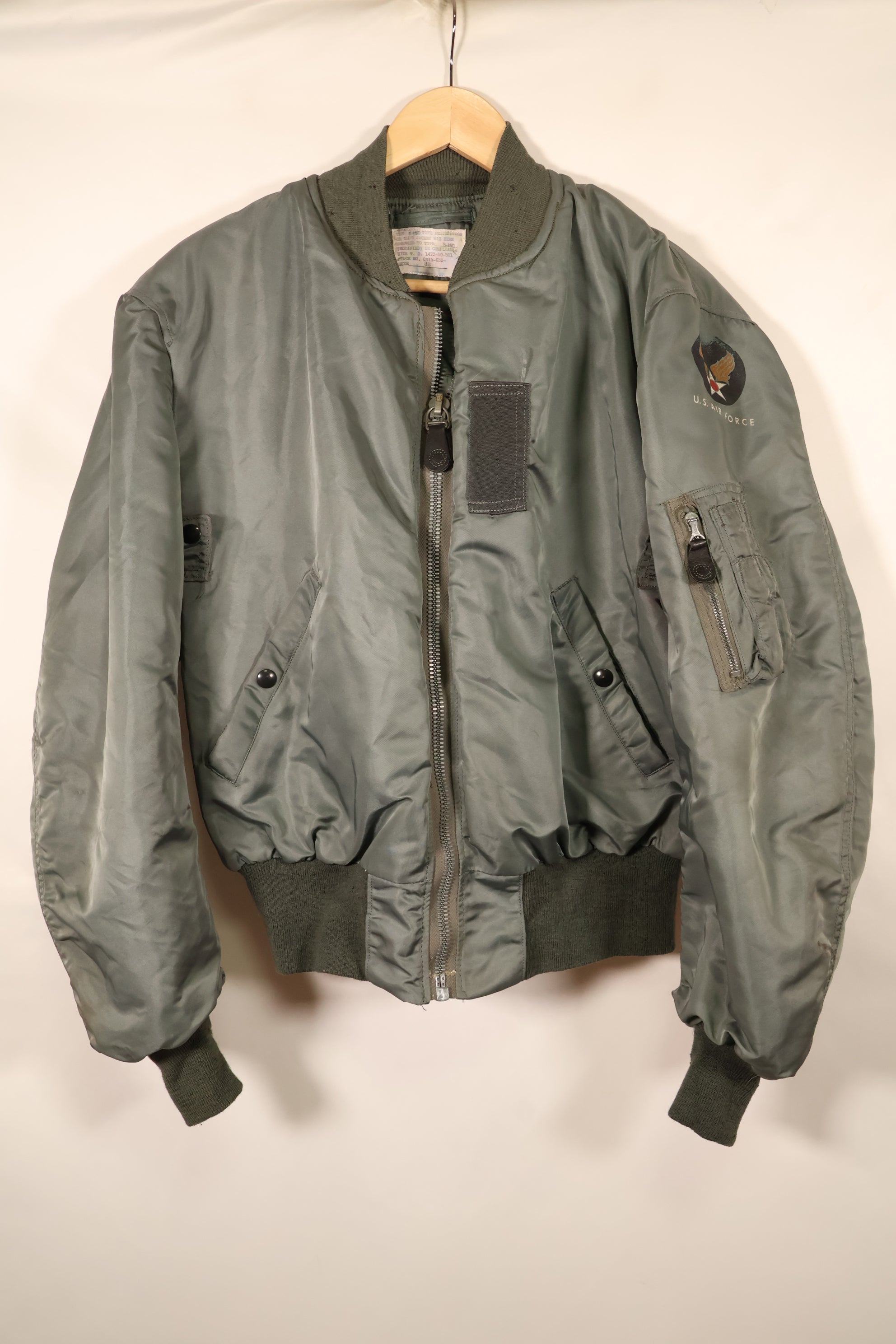 Early 1950s, Size 38, U.S. Air Force (USAF) B-15D Flight Jacket, Modified, Used