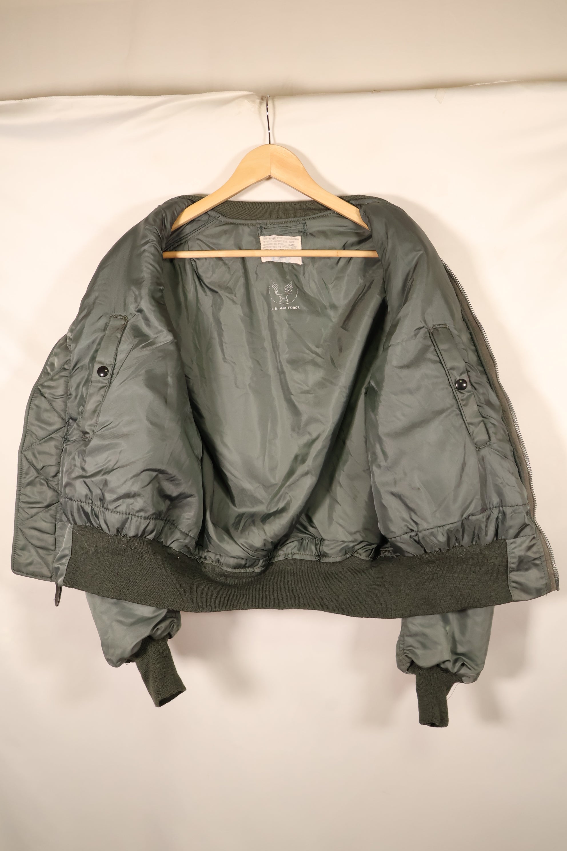 Early 1950s, Size 38, U.S. Air Force (USAF) B-15D Flight Jacket, Modified, Used