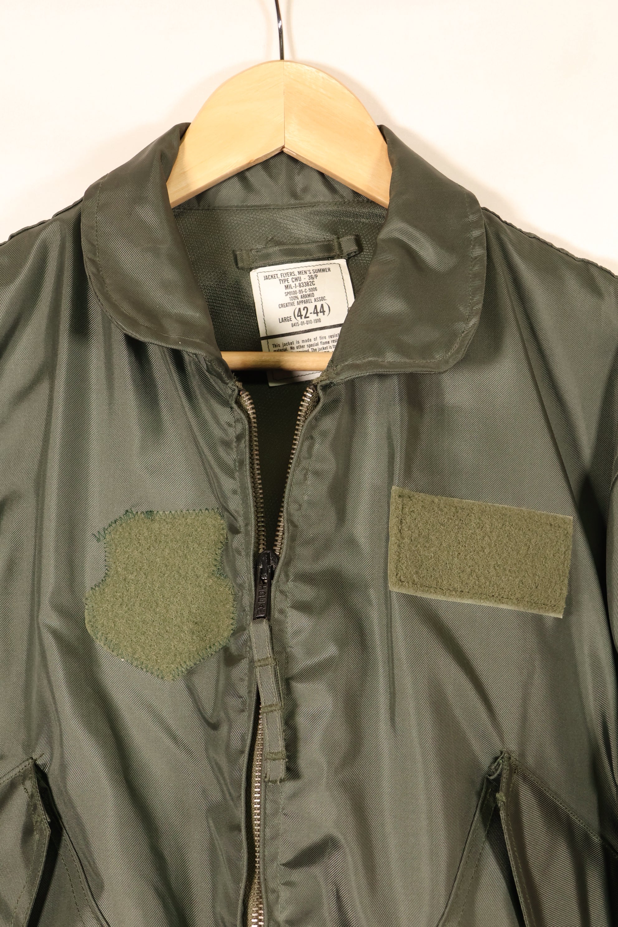 1995年契約　LARGE　アメリカ空軍　USAF　CWU-36P　フライトジャケット　アラミド繊維　中古品