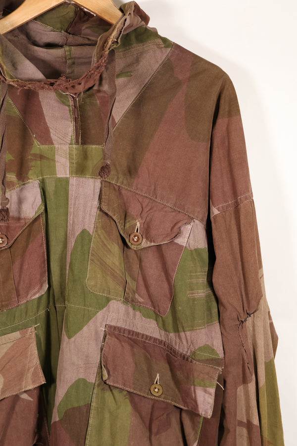 Real British Army SAS Smock WINDPROOF Camouflage Smock, size unknown, scratches and repairs, used.