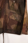 Real British Army SAS smock WINDPROOF camouflage smock, size unknown, heavy fabric, black dyed, used.