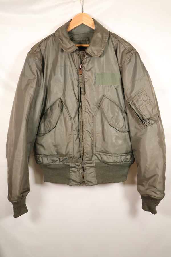 Circa late 1970s Estimated MEDIUM US Navy CWU-45P Flight Jacket Intermediates Used