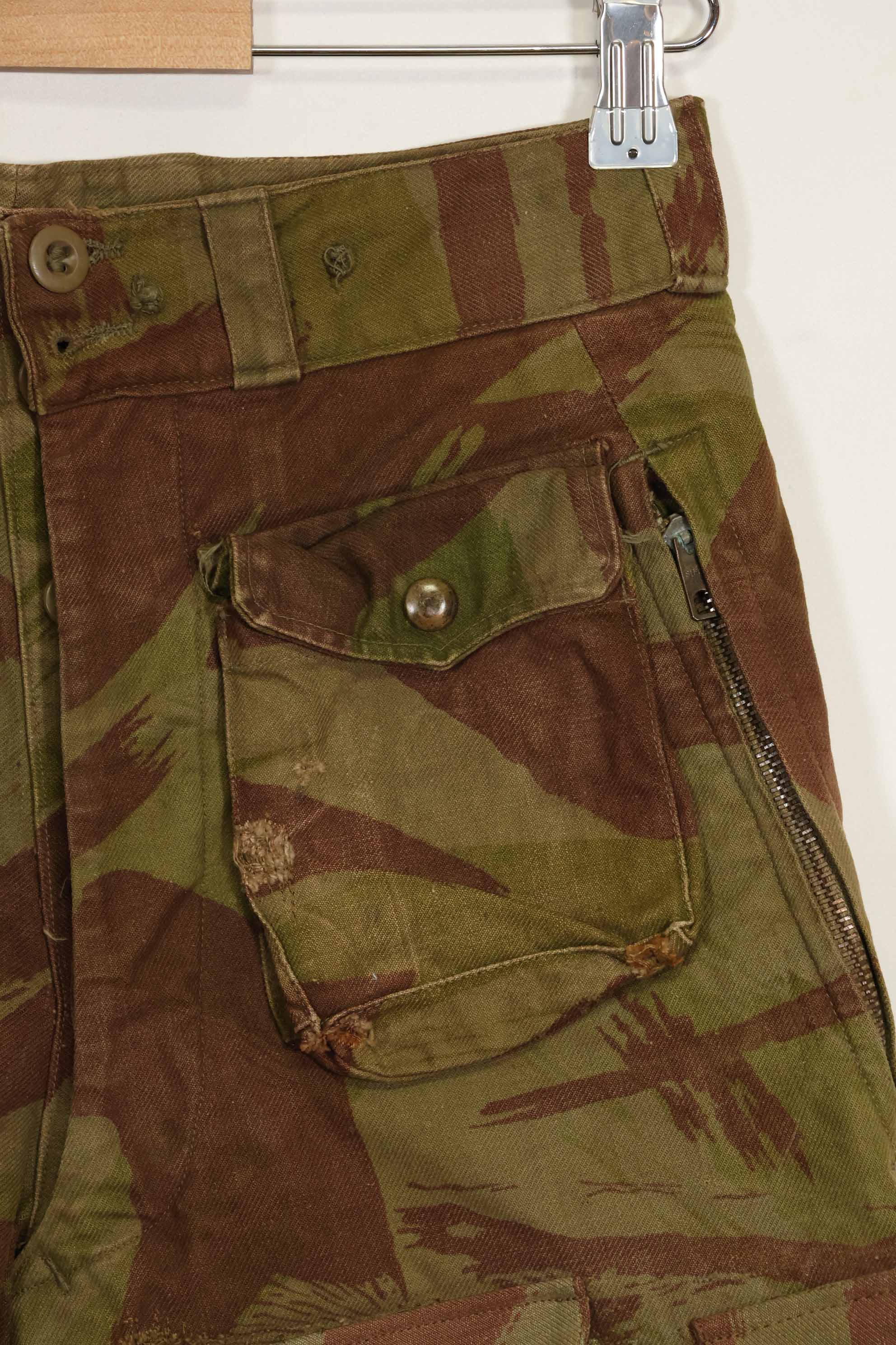 1950s French Army Lizard Camouflage TAP 47/52 Airborne Pants Rare Used