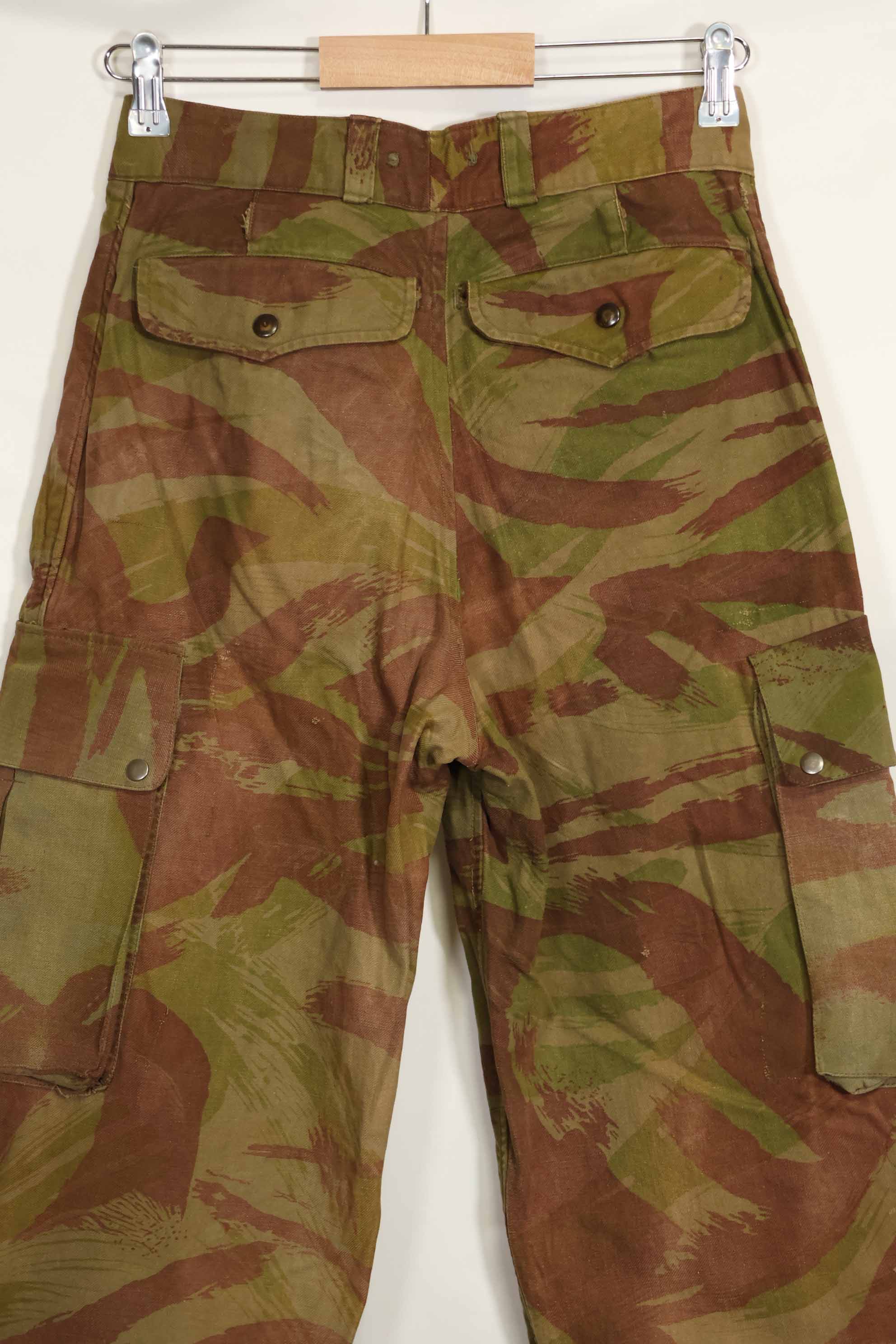 1950s French Army Lizard Camouflage TAP 47/52 Airborne Pants Rare Used