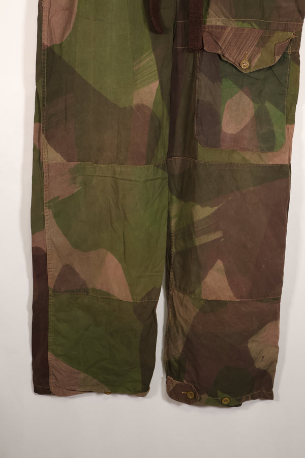 Real British Army SAS Trousers WINDPROOF Camouflage Pants Size No.4 Used